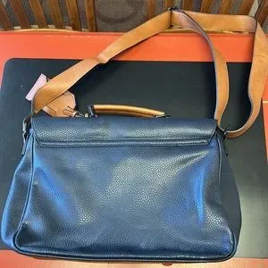 Aldo Bags Aldo Blue And Brown Leather Vintage Messenger